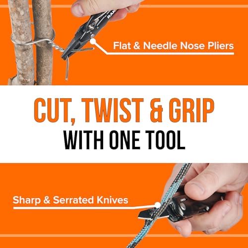 RAK Pro Tools Pliers Multitool - Cool Unique Gifts For Dads Who Have Everything - Compact DIY Survival Multi Tool Gift for Men, Husband, Handyman - Backpacking & Camping Accessories (Pack of 2) - Image 6