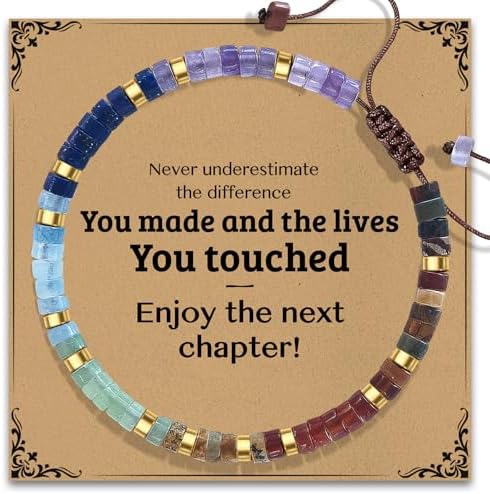 AGOT Thank You Gifts for Women: Teacher Appreciation Office Gifts for Coworkers Employee Boss Lady Manager Colleague Natural Stone Bracelet by AGOT