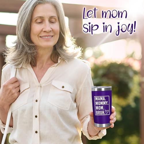 TEEZWONDER Birthday Gifts for Mom - 20 oz Stainless Steel Tumbler - Image 5