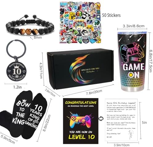 Carselage 10 Year Old Boy Gifts, 10th Birthday Gifts Decorations for Son - Image 3