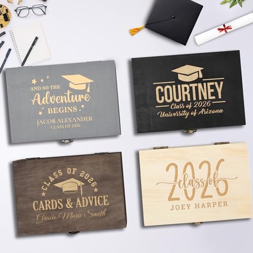 Personalized Graduation Keepsake Box, High School & College Grad Gift - Image 5