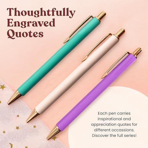 MESMOS 3pc Fancy Pen Set, Cute Nice Journaling Fun Pens for Women, Aesthetic Journaling Luxury Office Pretty Pens - Image 5