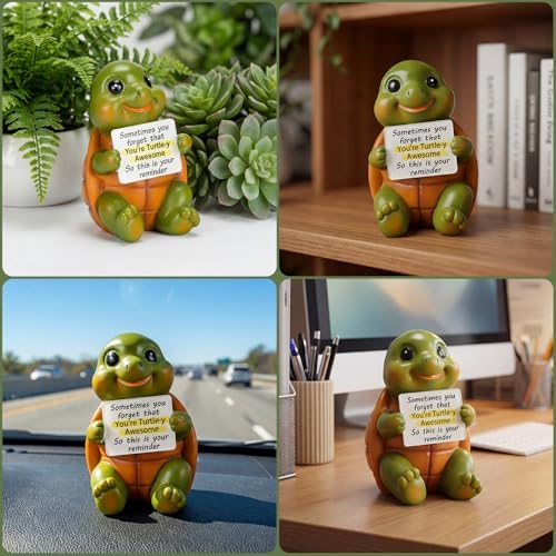 Lavezee Cute Turtle Statue Graduation Gifts for Girls Boys Her Him, Handmade Gift for College High Middle Elementary School Kindergarten, 2026 Back to School Positive Emotional Teacher Gifts - Image 3