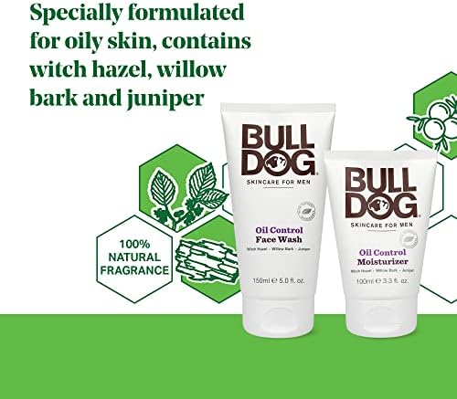 Bulldog Mens Skincare and Grooming Oil Control Starter Kit with Moisturizer and Face Wash, 2 Count - Image 2