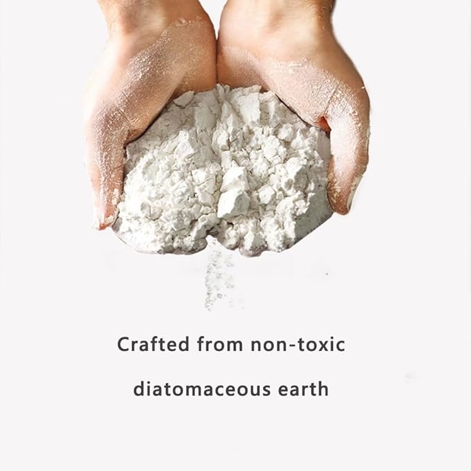 The Leaves Patterns Diatomite Stone Bath Mat Diatomaceous Earth Shower Mat Quick-Dry, Non-Slip, Easy to Clean for Bathroom Floor