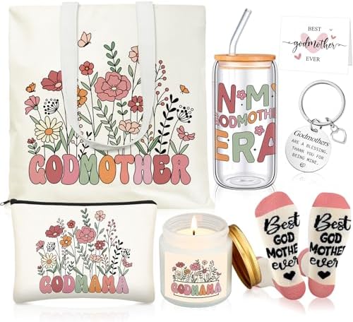 Funnymoom 6 Pcs Godmother Proposal Gifts Set Will You Be My Godmother by Funnymoom