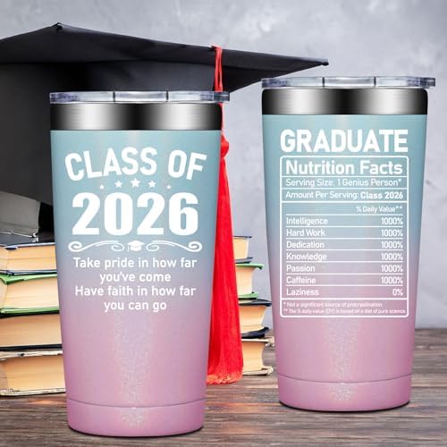 Fufandi Graduation Gift for Her - Class of 2026 Graduation Gift - College High School Graduations Gifts - Congratulations Gift for Women - Tumbler Cup 20oz - Image 2