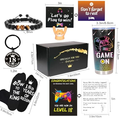 Carselage 18 Year Old Boy Gifts, 18th Birthday Gifts Decorations for Son - Image 3