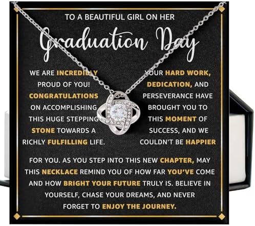 Graduation Necklace for Her 2026 – Inspirational Sterling Silver Necklace with Message Card & Gift Box, Graduation Gifts for Women, Daughter, Girlfriend, Sister, College & High School Grad by Mapileng%E2%84%A2