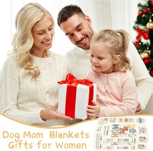 Wxiben Dog Mom Gifts for Women - Mothers Day Dog Mom Gift Blanket for Dogs Lovers Birthday for Dogs Owners Soft Flannel Throw Blanket for Mother Bed Couch Sofa Home Decor 60x50 Inches - Image 6