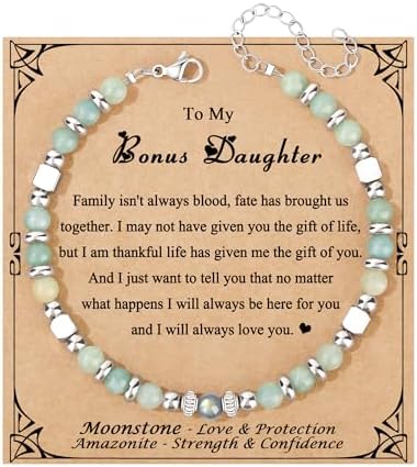 Gifts for Women Moonstone Bracelet, Amazonite Imperial Jasper Bracelets by Joycuff
