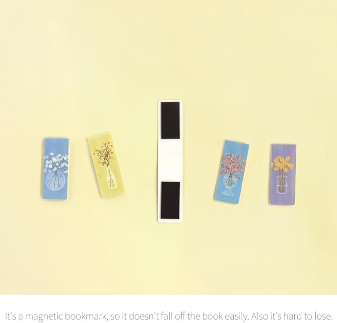 Magnetic Bookmarks Set - A (Olivia's Flowers Ver.1)