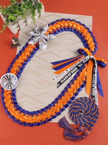TFTAFAN Graduation Leis and Graduation Honor Cords Class of 2026 Graduation Ribbon Lei Graduation Necklace Braided Necklaces gift for Student Gifts Party Supplies - Image 5
