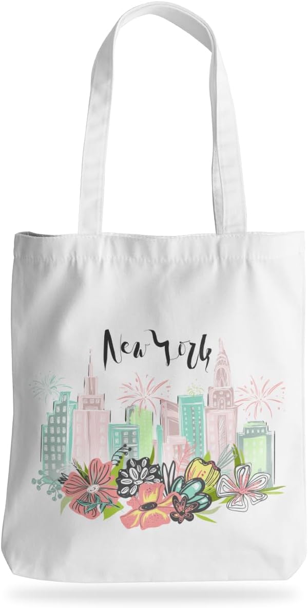 Jeilink New York Souvenirs and Gifts Beach Weekender Tote Travel Reusable Grocery Bags Girls Trip