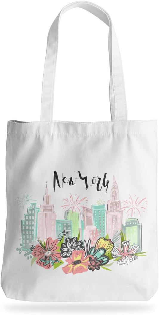 Jeilink New York Souvenirs and Gifts Beach Weekender Tote Travel Reusable Grocery Bags Girls Trip