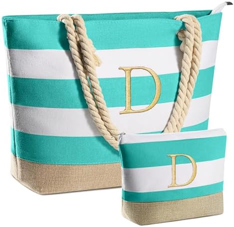 YOOLIFE Beach Bags for Women - Travel Canvas Beach Tote, Pool Waterproof Bag, Travel Essentials, Gifts for Women Birthday by YOOLIFE