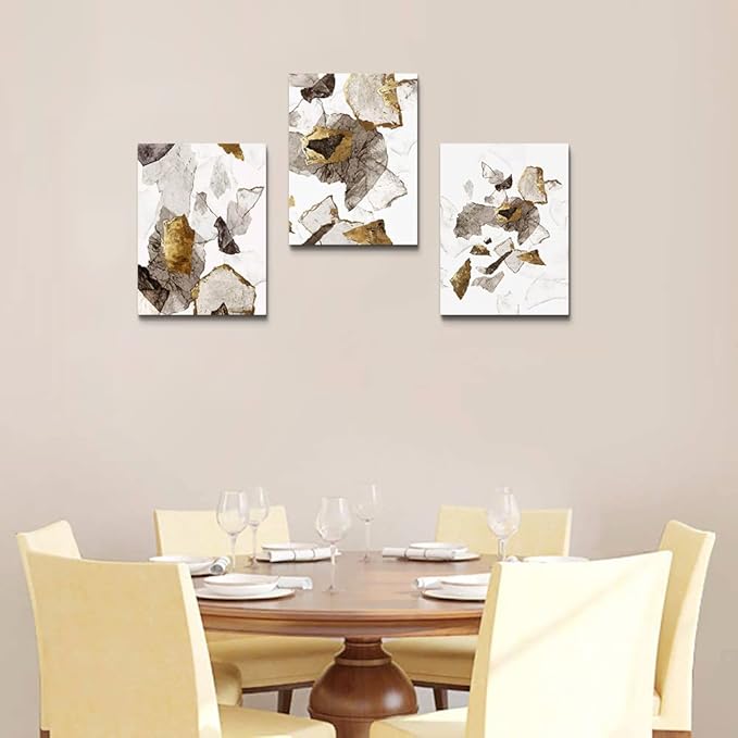 Canvas Wall Art For Living Room Family Wall Decor For Bedroom Fashion Kitchen Wall Pictures Artwork Office Canvas Prints Abstract Paintings Modern Bathroom Home Decorations 12" X 16" 3 Piece Set