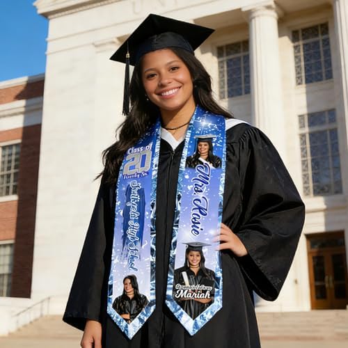 Custom Graduation Stole for Class of 2026 Personalized Unisex Graduation Sash Unique Gifts for Him Her - Image 6