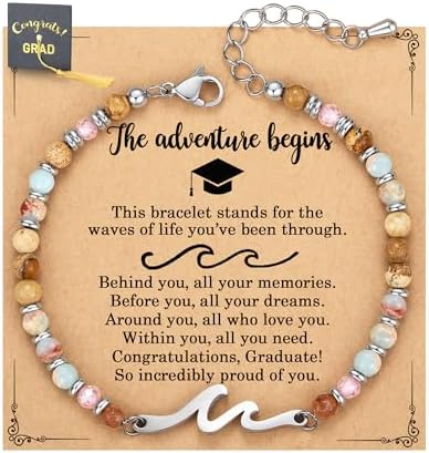AryaHozel Wave Bracelets for Women, Birthday Gifts for Women, Jewelry Gift for Her Best Friend Sister Mom Daughter - Christmas Valentines Day Easter Graduation Birthday Gifts Ideas by AryaHozel