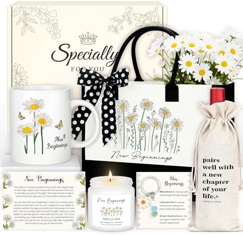 New Beginnings Gifts for Women Farewell Gifts for Coworkers Leaving Going Away Goodbye Gift for Coworker, Friend, Boss Congratulations New Job, Divorce, Good Luck, Breakup, Moving Away Gift for Women by CHESACE