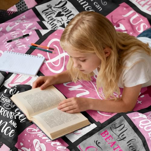 Dance Gifts Blanket 60"x50", Dance Recital/Dancer/Ballet/Ballerina Gifts for Girls Teens Her Teacher, Gift for Dancers, Dancing Stuff/Accessories, Dancing Soft Throw Blanket - Image 4