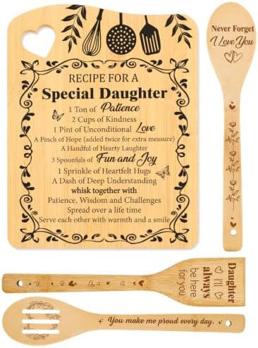 Daughter Birthday Gifts, Gifts for Daughter from Mom Cutting Board by Unknown