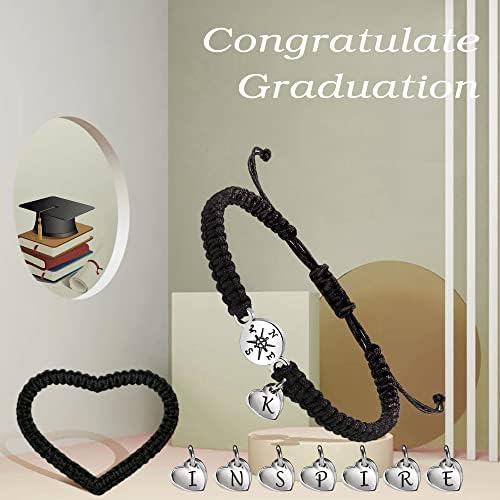 2026 Graduation Gifts, Graduation Gift for Her High School College Graduation Gifts for Teen Girls 5th 8th Grade Masters Degree Grads Initial Bracelets for Women Letter A-Z Charm Bracelet Daughter Niece Granddaughter Girlfriend Jewelry - Image 5