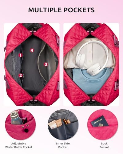 Gifts for Teen Girls 12-14, Birthday Gift-Monogram Overnight Bags - Image 6