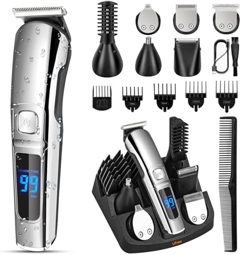Ufree Beard Trimmer for Men, Waterproof Electric Razor, Grooming Kit by Ufree
