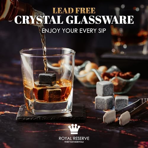 Whiskey Stones Gift Set for Men & Dad, Bourbon Glasses & Chilling Rocks - Image 5