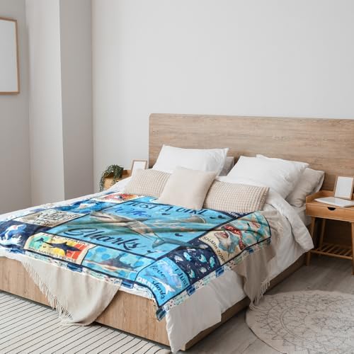 Wxiben Shark Throw Blanket Ocean Animals Blanket Gifts for Boys Girls - Image 4