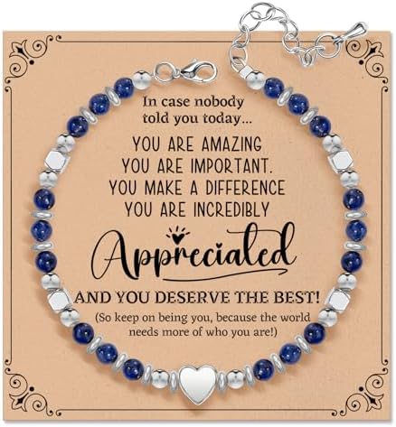 Inspirational Gifts Bracelets for Women, Healing Natural Stone Bracelets by ZOKCC