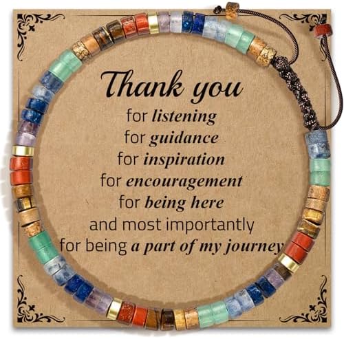 AGOT Thank You Gifts for Women: Teacher Appreciation Office Gifts for Coworkers Employee Boss Lady Manager Colleague Natural Stone Bracelet by AGOT