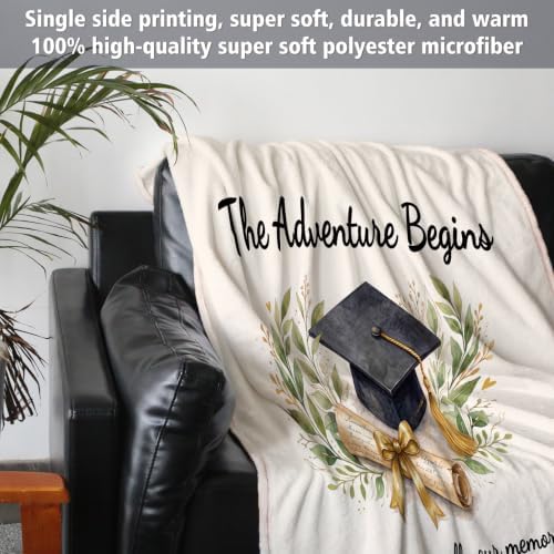 Niyewsor Graduation Gifts, Funny Graduation Blanket for Her/Him, Soft Throw - Image 6