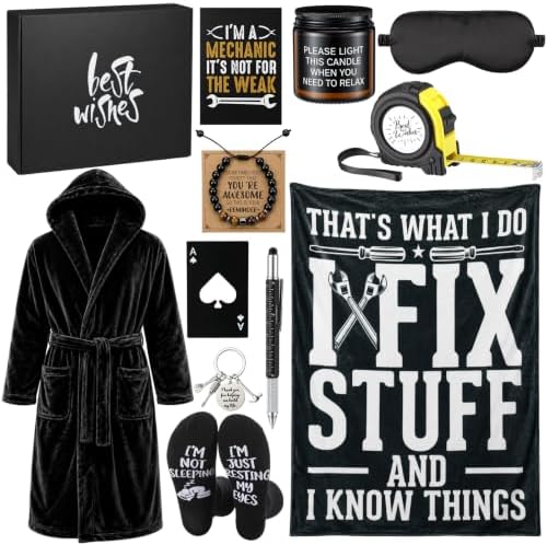Shyyween 12 Pcs Birthday Gifts Set for Men, I Fix Stuff and I Know Things by Shyyween