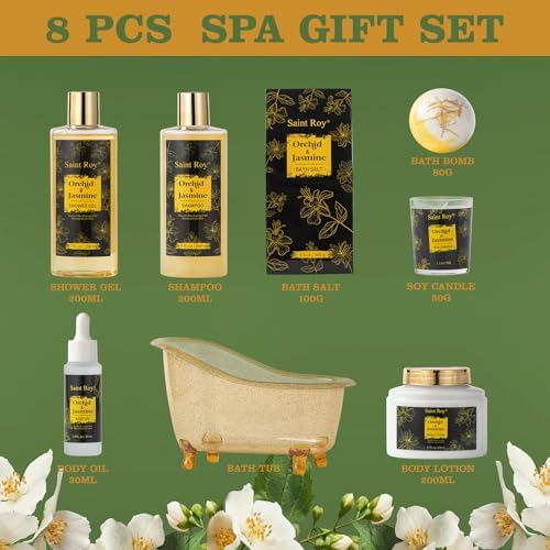Spa Gift Basket Set, Pampering Home Spa Gifts for Women & Men Home Spa Gift - Image 4