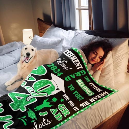 Custom Blankets with Photos Graduation Gifts for Girls/Boys College Graduation Gifts for Women, Personalized Graduation 2024 Blanket Congratulations Gift 32x48inch - Image 6