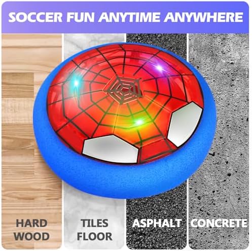 Ocditikl Hover Soccer Ball, Air Floating Soccer with LED Lights & Foam Bumper, Indoor Soccer Toys for Kids Ages 5-12, Ideal Easter Birthday for 4 5 6 7 8 9 10 11 12 Year Old Boys Girls - Image 5