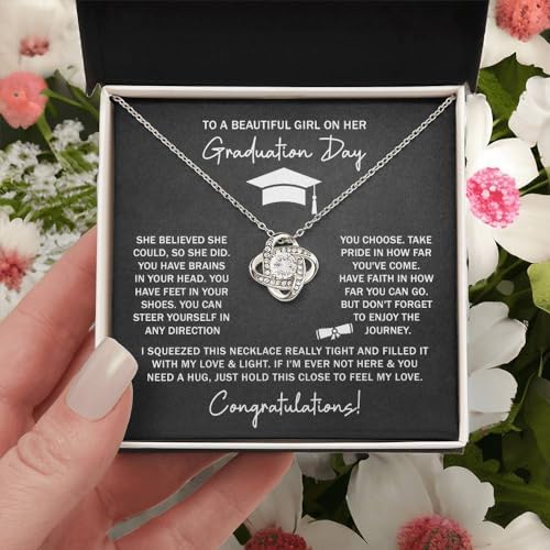 2025 Graduation Gifts for Her | Inspirational Graduation Necklace with Message Card & Gift Box | Jewelry for Women, Daughter, Girlfriend, Sister, Classmate | High School & College Grad Gift - Image 6