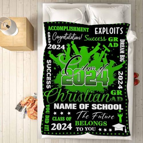 College Graduation Gifts for Women, Soft Using My Own Photos High School Graduation Gifts for Her, College Graduation Gift Custom Blankets 2024 Graduation Blanket 80x70inch - Image 5