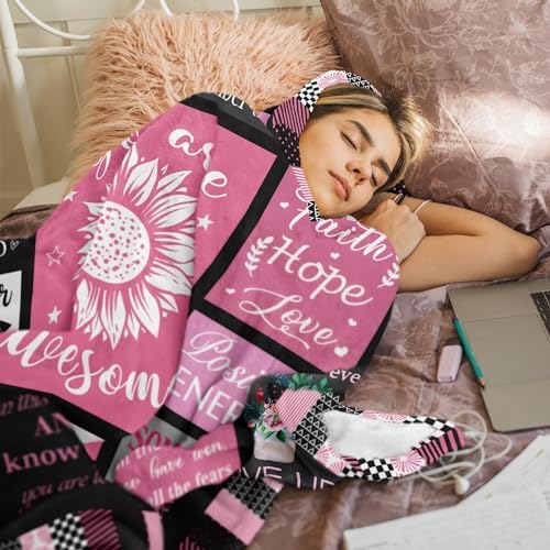 Get Well Soon Gifts for Women After Surgery, Inspirational/Sympathy/Relaxation/Spiritual/Motivational/Encouragement/You are Awesome Gifts for Women Blanket 60"x50" - Image 6