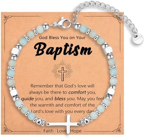 Religious Cross Bracelet for Women Girls, Christian Gifts by IKIATY