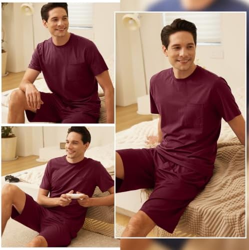 BAMBOO COOL Mens Pajama Set Lightweight Sleepwear Pjs - Image 3