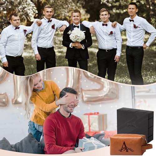 Personalized Gifts Travel Toiletry Bag for Men Engraved Initial - Image 2