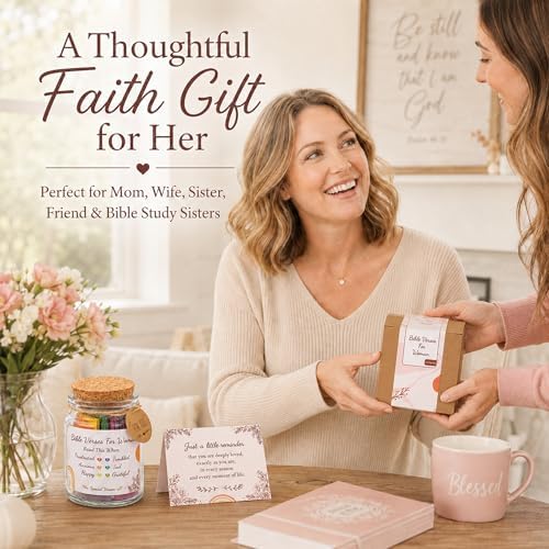 Bible Verses Jar for Women – Christian Gifts For Women, Color Coded Scripture Jar, Mothers Day Gifts For Mom - Image 2