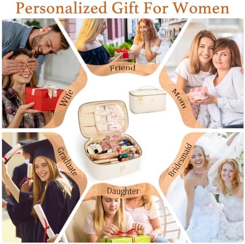 Personalized Makeup Bag Gifts for Women Travel Cosmetic Case - Image 2