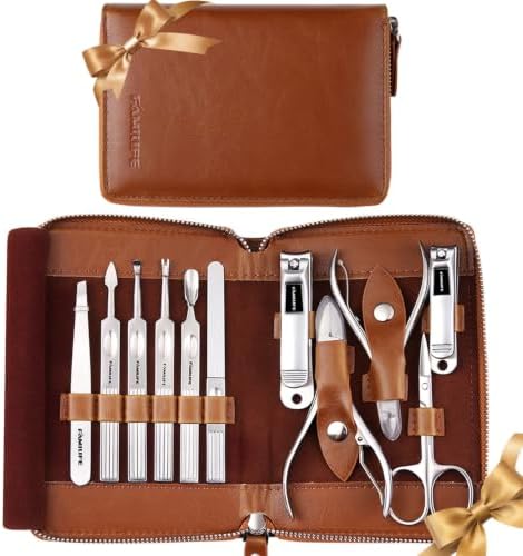 FAMILIFE Stainless Steel Manicure Set 11-in-1 Professional Nail Clipper Kit by FAMILIFE