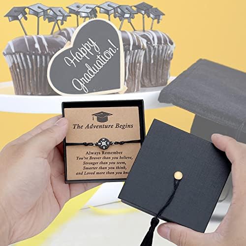 SAM & LORI Unique Grad Cap Box 2026 Graduation Gifts for Her/Him - Adjustable Unisex Bracelet for Primary/Middle School/High School/College Grads - Image 2