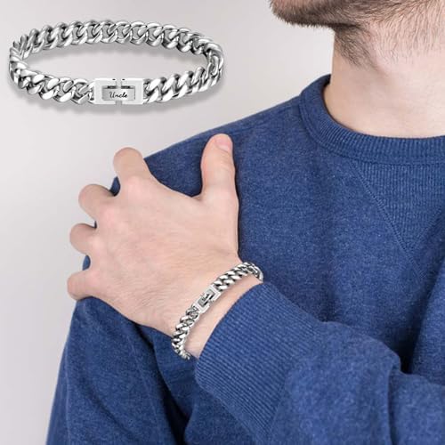 EFVISD Cuban Link Chain Bracelet Gifts for Boys Men Stocking Stuffers - Image 5