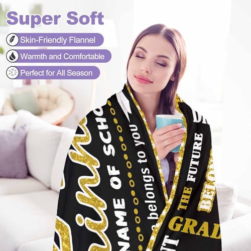 Unique Graduation Gifts Blanket with Pictures Customized 2024 Graduation Blanket Congratulations Gift Collage Graduation Blanket Picture Blankets Customized 54x70inch - Image 7